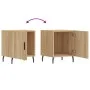 Mesitas noche 2 uds madera ingeniería roble Sonoma 40x40x50 cm de vidaXL, Mesitas de noche - Ref: Foro24-827603, Precio: 53,4...