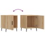 Nightstands 2 pcs engineered wood Sonoma oak 40x40x50 cm by vidaXL, Nightstands - Ref: Foro24-827603, Price: 53,92 €, Discoun...
