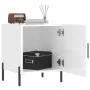 Mesitas noche 2 uds madera ingeniería blanco brillo 40x40x50 cm de vidaXL, Mesitas de noche - Ref: Foro24-827585, Precio: 61,...