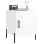 Mesitas noche 2 uds madera ingeniería blanco brillo 40x40x50 cm de vidaXL, Mesitas de noche - Ref: Foro24-827585, Precio: 61,...