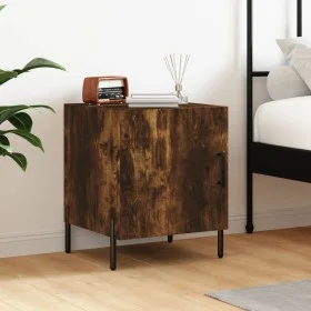 Nachttisch aus geräuchertem Eichenholzwerkstoff, 40 x 40 x 50 cm von vidaXL, Nachttische - Ref: Foro24-827590, Preis: 32,19 €...