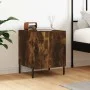 Mesita de noche madera de ingeniería roble ahumado 40x40x50 cm de vidaXL, Mesitas de noche - Ref: Foro24-827590, Precio: 32,1...