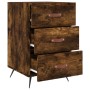 Nachttisch aus geräucherter Eiche aus Holzwerkstoff 40x40x66 cm von vidaXL, Nachttische - Ref: Foro24-827633, Preis: 49,16 €,...