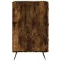 Mesita de noche madera de ingeniería roble ahumado 40x40x66 cm de vidaXL, Mesitas de noche - Ref: Foro24-827633, Precio: 48,6...