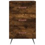 Nachttisch aus geräucherter Eiche aus Holzwerkstoff 40x40x66 cm von vidaXL, Nachttische - Ref: Foro24-827633, Preis: 49,16 €,...
