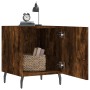 Nachttisch aus geräucherter Eiche aus Holzwerkstoff 40x40x50 cm von vidaXL, Nachttische - Ref: Foro24-827606, Preis: 31,64 €,...