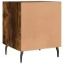 Mesita de noche madera de ingeniería roble ahumado 40x40x50 cm de vidaXL, Mesitas de noche - Ref: Foro24-827606, Precio: 31,3...
