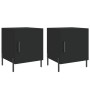 Nightstands 2 pcs engineered wood black 40x40x50 cm by vidaXL, Nightstands - Ref: Foro24-827583, Price: 58,47 €, Discount: %