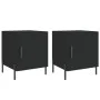 Nightstands 2 pcs engineered wood black 40x40x50 cm by vidaXL, Nightstands - Ref: Foro24-827583, Price: 57,95 €, Discount: %