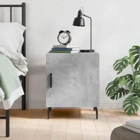 Engineered wood gray concrete bedside table 40x40x50 cm by vidaXL, Nightstands - Ref: Foro24-827604, Price: 31,17 €, Discount: %