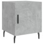 Mesita de noche madera de ingeniería gris hormigón 40x40x50 cm de vidaXL, Mesitas de noche - Ref: Foro24-827604, Precio: 31,4...