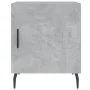 Engineered wood gray concrete bedside table 40x40x50 cm by vidaXL, Nightstands - Ref: Foro24-827604, Price: 31,17 €, Discount: %