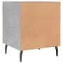 Engineered wood gray concrete bedside table 40x40x50 cm by vidaXL, Nightstands - Ref: Foro24-827604, Price: 31,17 €, Discount: %