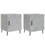 Mesitas noche 2 uds madera ingeniería gris hormigón 40x40x50 cm de vidaXL, Mesitas de noche - Ref: Foro24-827605, Precio: 53,...