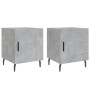 Nachttische 2 Stück betongraues Holzwerkstoff 40x40x50 cm von vidaXL, Nachttische - Ref: Foro24-827605, Preis: 53,92 €, Rabat...