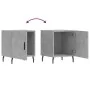 Mesitas noche 2 uds madera ingeniería gris hormigón 40x40x50 cm de vidaXL, Mesitas de noche - Ref: Foro24-827605, Precio: 53,...