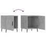 Nachttische 2 Stück betongraues Holzwerkstoff 40x40x50 cm von vidaXL, Nachttische - Ref: Foro24-827605, Preis: 53,92 €, Rabat...