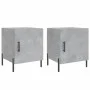 Bedside tables 2 units engineered wood gray concrete 40x40x50 cm by vidaXL, Nightstands - Ref: Foro24-827589, Price: 55,66 €,...