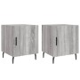 Mesitas noche 2 uds madera ingeniería gris Sonoma 40x40x50 cm de vidaXL, Mesitas de noche - Ref: Foro24-827609, Precio: 55,72...