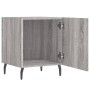 Mesitas noche 2 uds madera ingeniería gris Sonoma 40x40x50 cm de vidaXL, Mesitas de noche - Ref: Foro24-827609, Precio: 55,72...