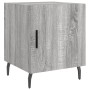 Mesitas noche 2 uds madera ingeniería gris Sonoma 40x40x50 cm de vidaXL, Mesitas de noche - Ref: Foro24-827609, Precio: 55,67 €