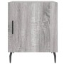Mesitas noche 2 uds madera ingeniería gris Sonoma 40x40x50 cm de vidaXL, Mesitas de noche - Ref: Foro24-827609, Precio: 55,72...