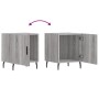 Mesitas noche 2 uds madera ingeniería gris Sonoma 40x40x50 cm de vidaXL, Mesitas de noche - Ref: Foro24-827609, Precio: 55,72...