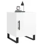 Glänzend weißer Nachttisch aus Holzwerkstoff, 40 x 40 x 50 cm von vidaXL, Nachttische - Ref: Foro24-827616, Preis: 48,94 €, R...