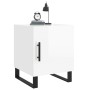 Glossy white engineered wood bedside table 40x40x50 cm by vidaXL, Nightstands - Ref: Foro24-827616, Price: 49,53 €, Discount: %