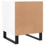 Glänzend weißer Nachttisch aus Holzwerkstoff, 40 x 40 x 50 cm von vidaXL, Nachttische - Ref: Foro24-827616, Preis: 48,94 €, R...