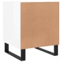 Glossy white engineered wood bedside table 40x40x50 cm by vidaXL, Nightstands - Ref: Foro24-827616, Price: 49,53 €, Discount: %