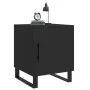 Mesitas de noche 2 uds madera de ingeniería negro 40x40x50 cm de vidaXL, Mesitas de noche - Ref: Foro24-827615, Precio: 82,35...