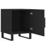 Mesitas de noche 2 uds madera de ingeniería negro 40x40x50 cm de vidaXL, Mesitas de noche - Ref: Foro24-827615, Precio: 82,35...