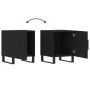 Mesitas de noche 2 uds madera de ingeniería negro 40x40x50 cm de vidaXL, Mesitas de noche - Ref: Foro24-827615, Precio: 82,35...