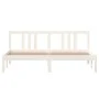 Weißer Massivholzbettrahmen 160x200 cm von vidaXL, Betten und Lattenroste - Ref: Foro24-814895, Preis: 102,51 €, Rabatt: %