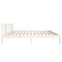 Weißer Massivholzbettrahmen 160x200 cm von vidaXL, Betten und Lattenroste - Ref: Foro24-814895, Preis: 102,51 €, Rabatt: %
