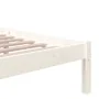 Weißer Massivholzbettrahmen 160x200 cm von vidaXL, Betten und Lattenroste - Ref: Foro24-814895, Preis: 102,51 €, Rabatt: %