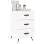 Glänzend weißer Nachttisch aus Holzwerkstoff, 40 x 40 x 66 cm von vidaXL, Nachttische - Ref: Foro24-827630, Preis: 65,49 €, R...