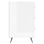 Glänzend weißer Nachttisch aus Holzwerkstoff, 40 x 40 x 66 cm von vidaXL, Nachttische - Ref: Foro24-827630, Preis: 65,49 €, R...