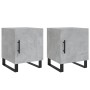 Mesitas noche 2 uds madera ingeniería gris hormigón 40x40x50 cm de vidaXL, Mesitas de noche - Ref: Foro24-827621, Precio: 59,...