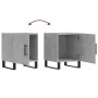 Nightstands 2 pcs concrete gray engineered wood 40x40x50 cm by vidaXL, Nightstands - Ref: Foro24-827621, Price: 59,00 €, Disc...