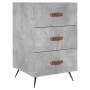 Concrete gray engineered wood bedside table 40x40x66 cm by vidaXL, Nightstands - Ref: Foro24-827632, Price: 59,94 €, Discount: %