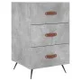 Mesita de noche madera de ingeniería gris hormigón 40x40x66 cm de vidaXL, Mesitas de noche - Ref: Foro24-827632, Precio: 59,2...