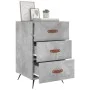 Mesita de noche madera de ingeniería gris hormigón 40x40x66 cm de vidaXL, Mesitas de noche - Ref: Foro24-827632, Precio: 59,2...