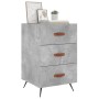 Concrete gray engineered wood bedside table 40x40x66 cm by vidaXL, Nightstands - Ref: Foro24-827632, Price: 59,94 €, Discount: %