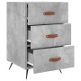 Concrete gray engineered wood bedside table 40x40x66 cm by vidaXL, Nightstands - Ref: Foro24-827632, Price: 59,94 €, Discount: %