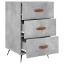 Mesita de noche madera de ingeniería gris hormigón 40x40x66 cm de vidaXL, Mesitas de noche - Ref: Foro24-827632, Precio: 59,2...