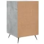 Mesita de noche madera de ingeniería gris hormigón 40x40x66 cm de vidaXL, Mesitas de noche - Ref: Foro24-827632, Precio: 59,2...