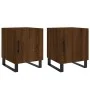 Bedside tables 2 units engineered wood brown oak 40x40x50 cm by vidaXL, Nightstands - Ref: Foro24-827627, Price: 60,97 €, Dis...