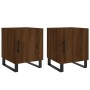 Nachttische 2 Stk. Holzwerkstoff braune Eiche 40x40x50 cm von vidaXL, Nachttische - Ref: Foro24-827627, Preis: 61,50 €, Rabat...